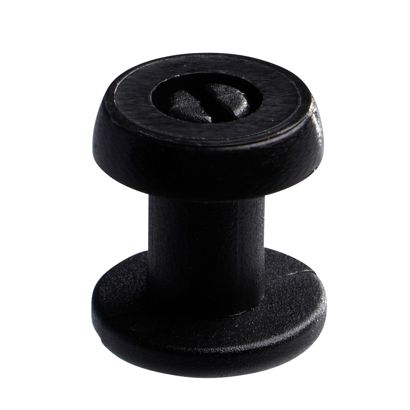 Snap rivets with thick head black  | 7.5 mm