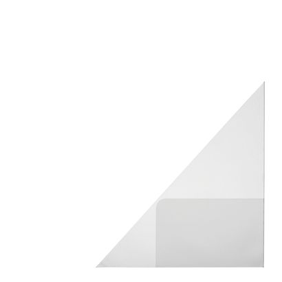 Corner pockets with business card pocket, self-adhesive, PP foil, transparent 150 x 150 mm - right 