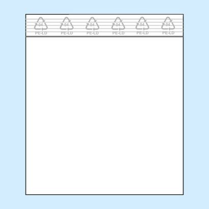 Zip lock bags, PE foil 80 x 80 mm | 50 µm