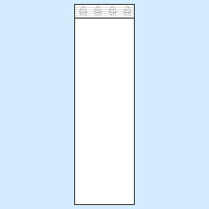 Zip sáček, PE folie 80 x 250 mm | 50 µm