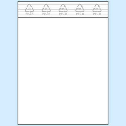 Zip lock bags, PE foil 90 x 110 mm | 50 µm