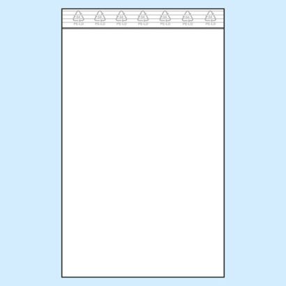 Zip lock bags, PE foil 150 x 250 mm | 50 µm