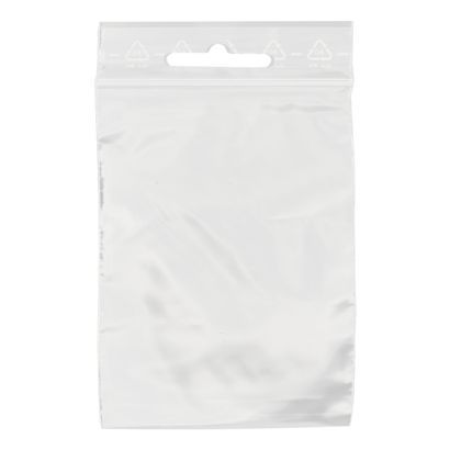 Zip lock bags, with euro hole, PE foil 220 x 310 mm | 50 µm