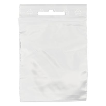 Zip lock bags, with euro hole, PE foil 300 x 400 mm | 90 µm