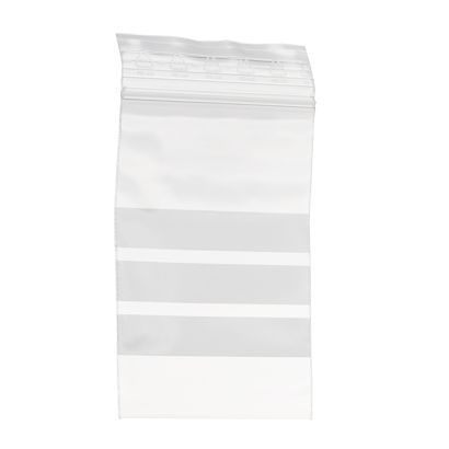 Zip sáček, s popisovacími proužky, PE folie 70 x 100 mm | 50 µm