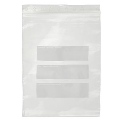 Zubařské zip sáčky 180 x 250 mm, s přídavnou přední kapsou, PE folie 50 µm 180 x 250 mm | 50 µm | (dentální sáček) s popisovacím proužkem a přídavnou zasouvací kapsou