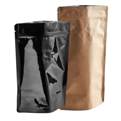 Stand up pouch with aroma valve 