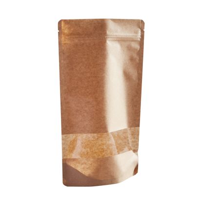 Stand Up Pouches with window 160 x 270 mm | null