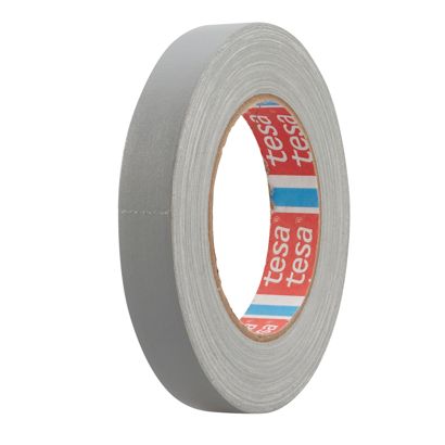 Prémiová tkaná páska tesa 4651, s plastovou povrchovou vrstvou 19 mm | šedá 