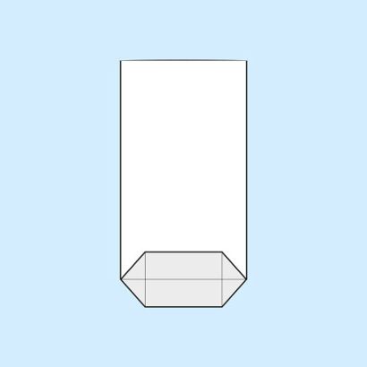 Cross bottom bags, OPP foil 85 x 145 mm