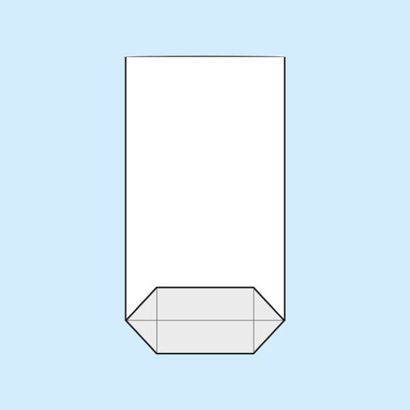 Cross bottom bags, OPP foil 145 x 235 mm