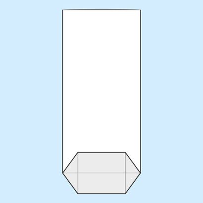 Sáček s křížovým dnem, OPP folie 145 x 300 mm