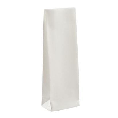 Block bottom bag white 55 x 30 x 175 mm