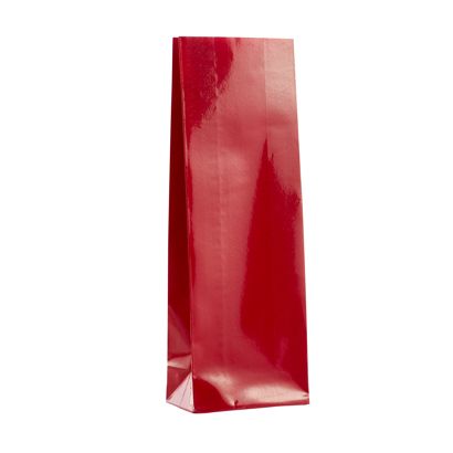 Block bottom bags red 