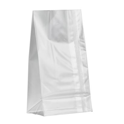 Sáček s blokovým dnem, se svarovým švem, OPP folie 80 x 50 x 150 mm  | 40 µm