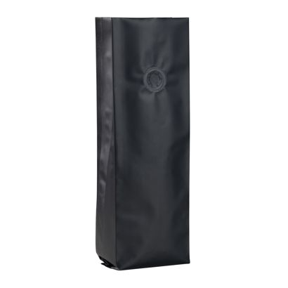 Gusseted bags with aroma valve, black 280 x 80 mm 