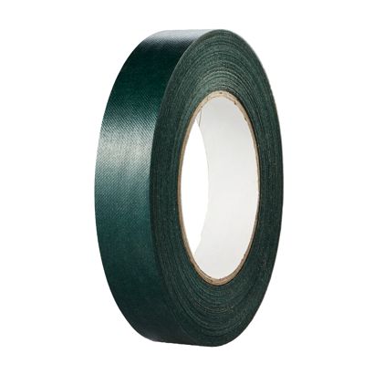 Best Price spine tape, special paper, linen structure green  | 25 mm