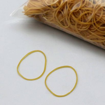 Rubber bands, ecru 1,5 mm | 50 mm