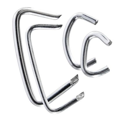 Hog rings, galvanised steel 