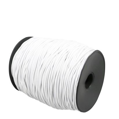 Gumové provázky 2,5 mm bílá  | 200 m