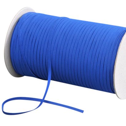 Flat elastic band 5 mm blue  | 500 m
