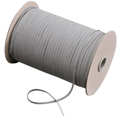 Flat elastic band 5 mm grey  | 500 m