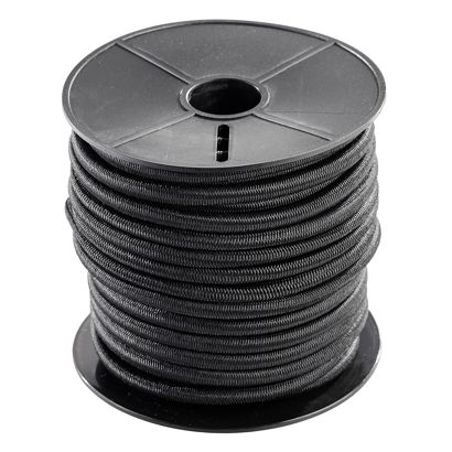 Gumové lano 6 mm černá 