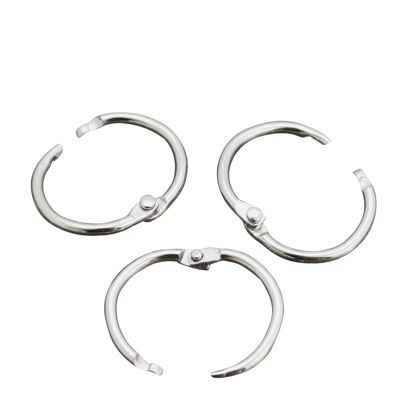 Binding rings metal 14 mm - delivered open  | silver 