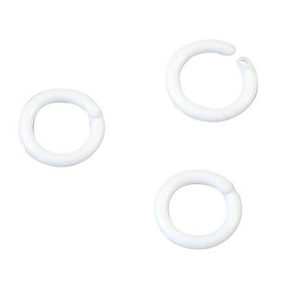 Binding rings 14 mm, plastic white 