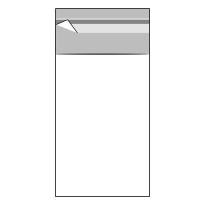 Bags with flap, OPP foil, recloseable, transparent 40 x 60 mm 