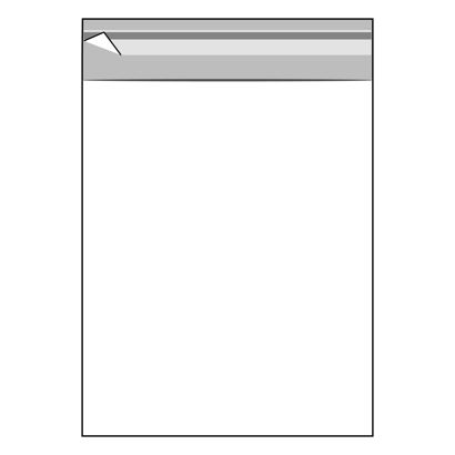 Bags with flap, OPP foil, recloseable, transparent 200 x 250 mm