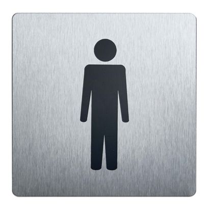 Information signs, stainless steel, 90 x 90 mm null