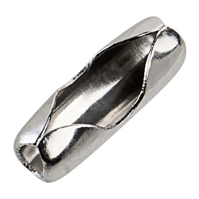 Ball chain connectors 2.4 mm | silver 