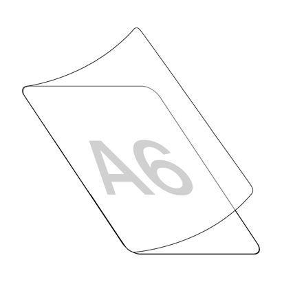 Self laminating cards 117 x 160 mm, for A6 A6
