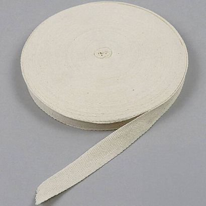 Twill tape, cotton 20 mm | raw white   | 50 m