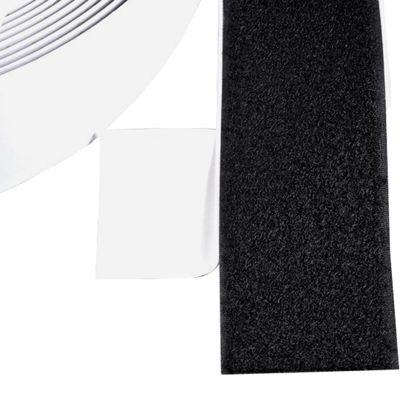 Loop tape self-adhesive, for hook and loop fasteners (roll with 25 m) 
