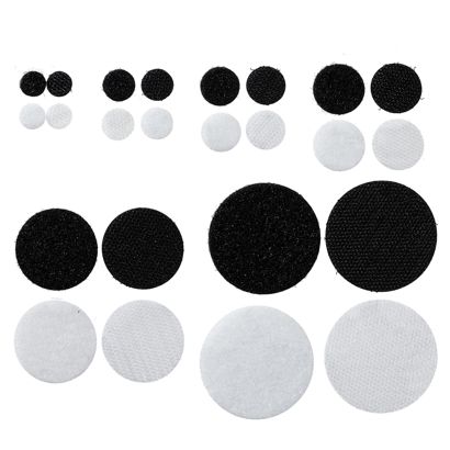 Hook and loop dots set on sheets 
