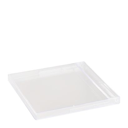 Stojánek na kalendář, formát diskety, 96 x 98 x 8 mm, transparentní 