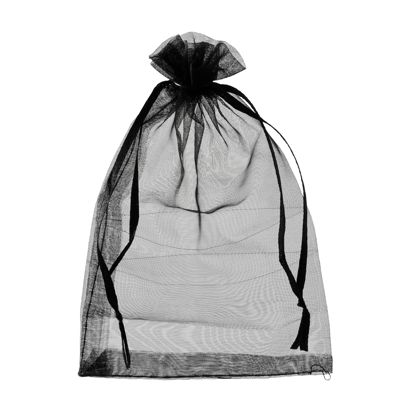 Organza bags with satin ribbon-drawstring null | 150 x 200 mm