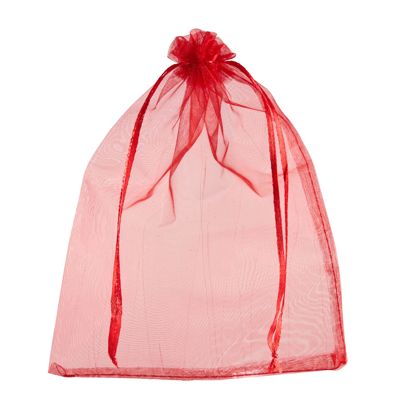 Organza bags with satin ribbon-drawstring null | 150 x 200 mm
