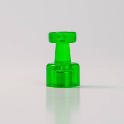 Magnetické špendlíky na nástěnku, ø = 10 mm, sada 10 kusů zelená 