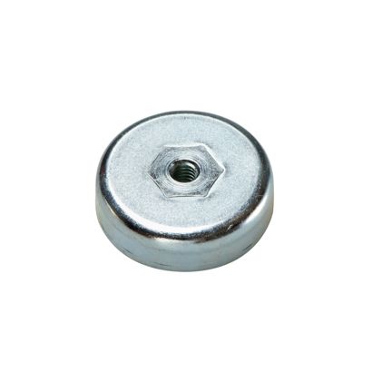 Ferrite pot magnets with internal thread 