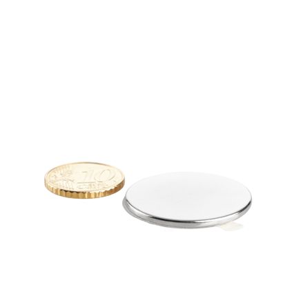 Kotoučové magnety z neodymu, samolepicí 30 mm x 2 mm  | stříbrná  | 3M 4920 