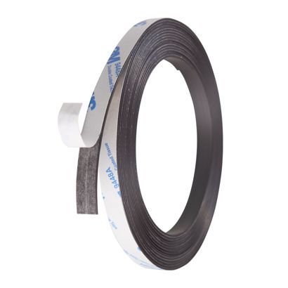 Self-adhesive magnetic tape, strong 10 mm | 1 mm | 5 m
