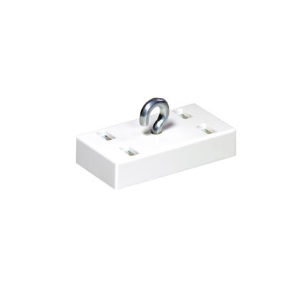 Bar magnet with hook, holds approx. 40 kg 