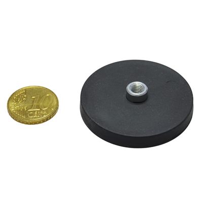 Pogumované magnety se závitovým pouzdrem 43 mm | null | M5
