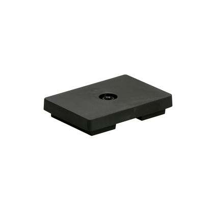 Rubber-coated magnets, rectangular, with internal thread null | M5x4,9 mm | 4,6 kg
