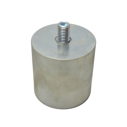AlNiCo deep pot magnets with thread 63 mm