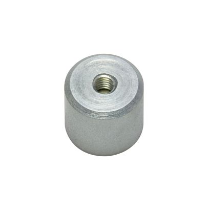 Tyčový přídržný magnet AlNiCo s vnitřním závitem 21 mm | stříbrná 