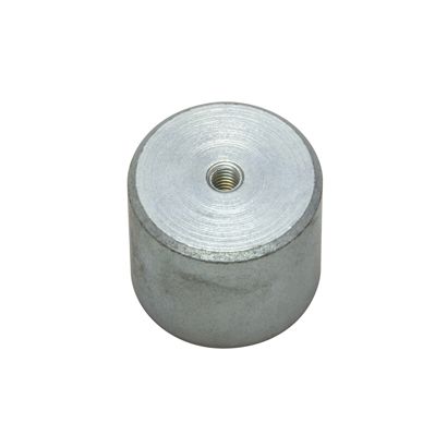 Tyčový přídržný magnet AlNiCo s vnitřním závitem 35 mm | stříbrná 